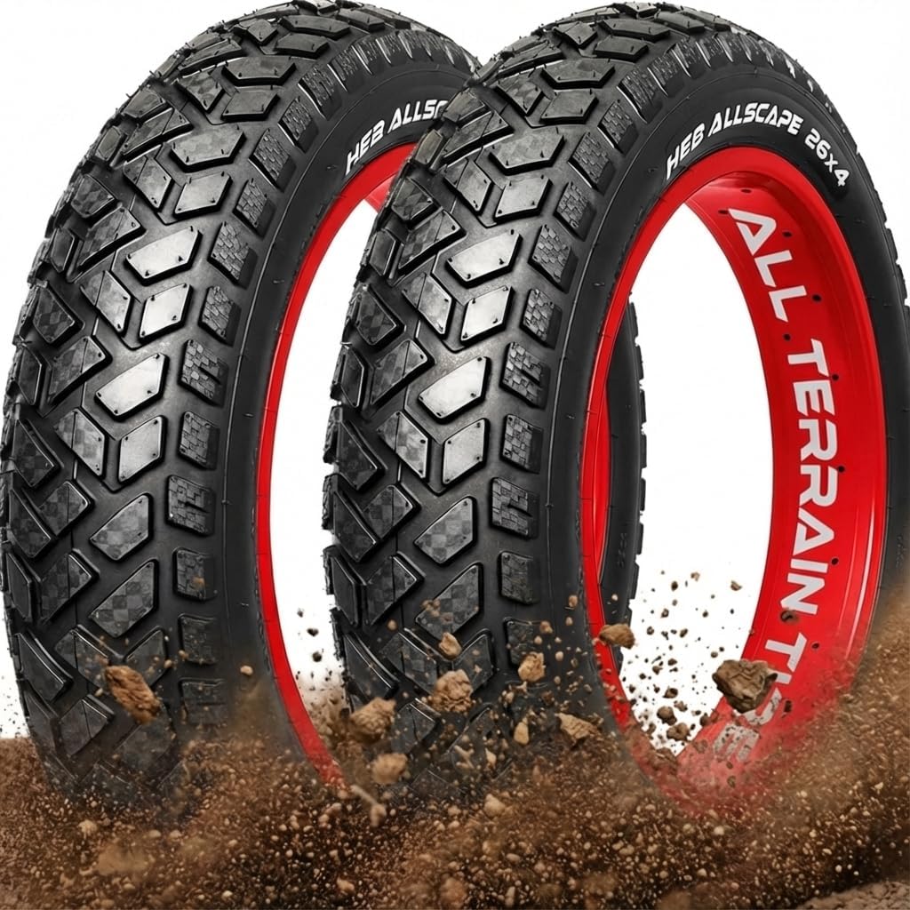 Allscape 26x4.0 Fat Bike Tires for All-Terrain Riding Needs