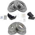 TRQ Front & Rear Posi Ceramic Brake Pad & Rotor Kit for Hummer H3