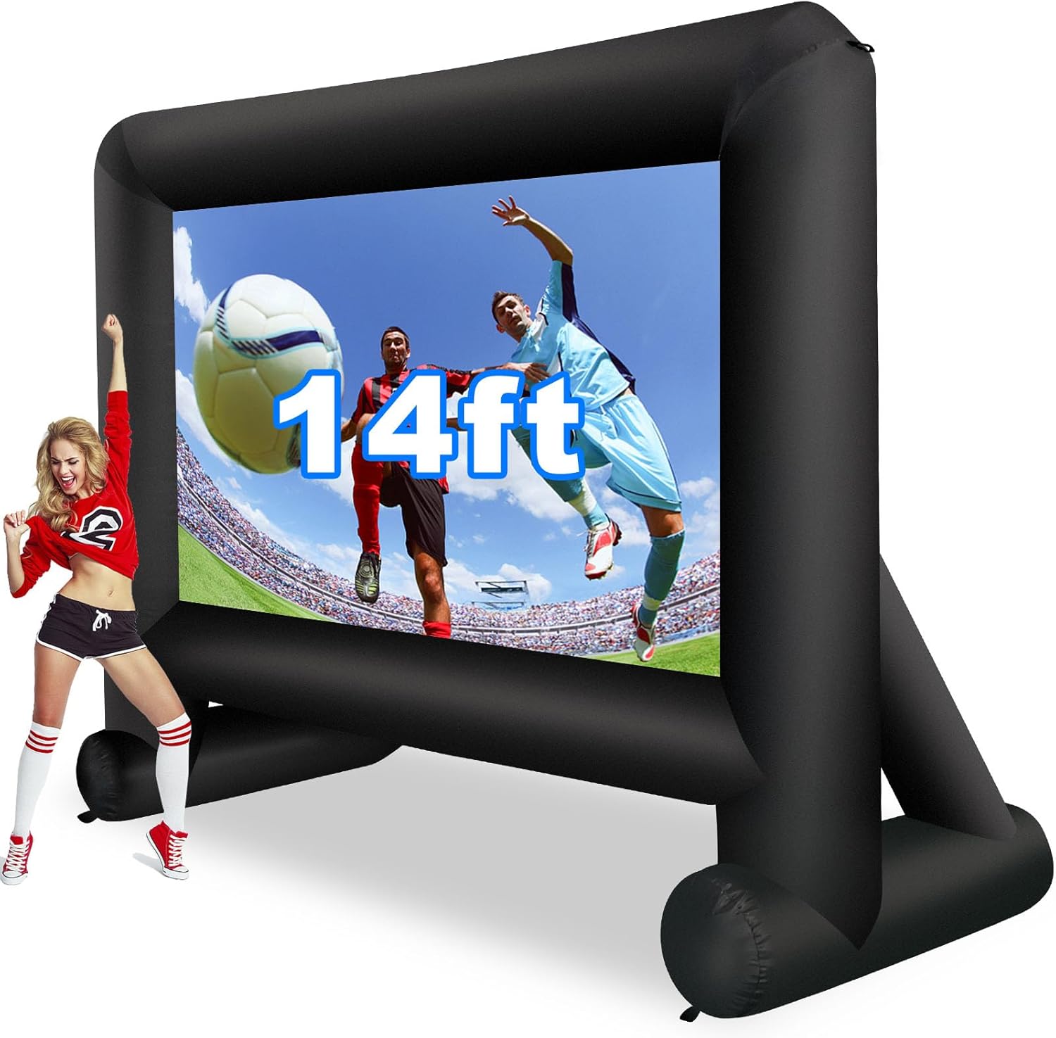 14 Feet Inflatable Mega Movie Projector Screen for Outdoor Fun