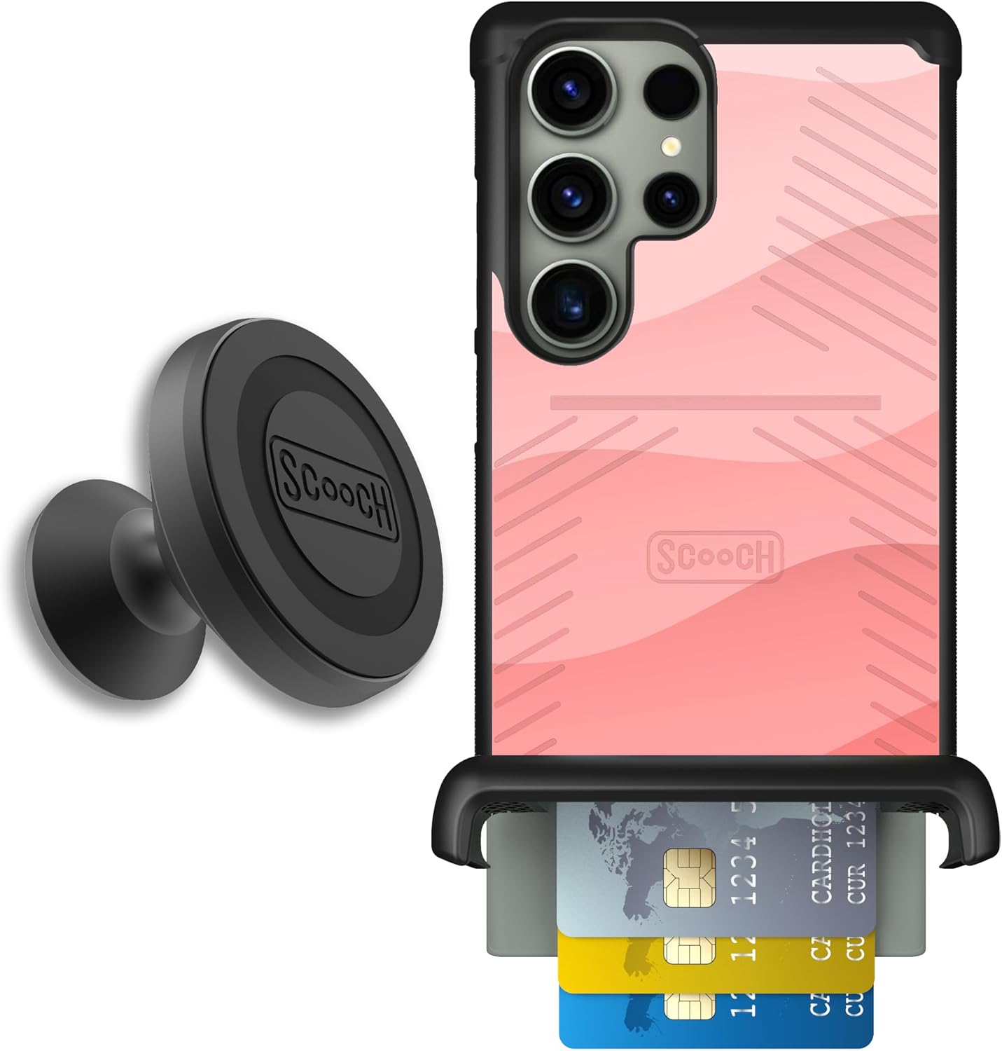 Scooch Galaxy S23 Ultra Case with Hidden Wallet and Protection
