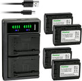 Kastar 4-Pack Replacement Battery and USB Charger for Sony NP-FZ100