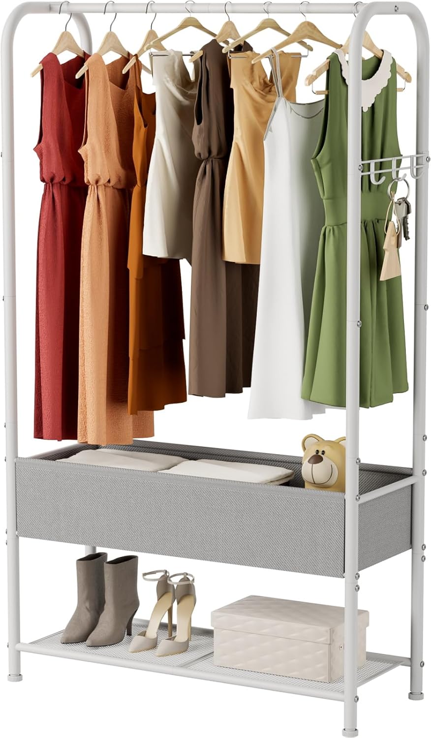 SINGAYE Portable Clothes Garment Rack for Laundry and Bedroom
