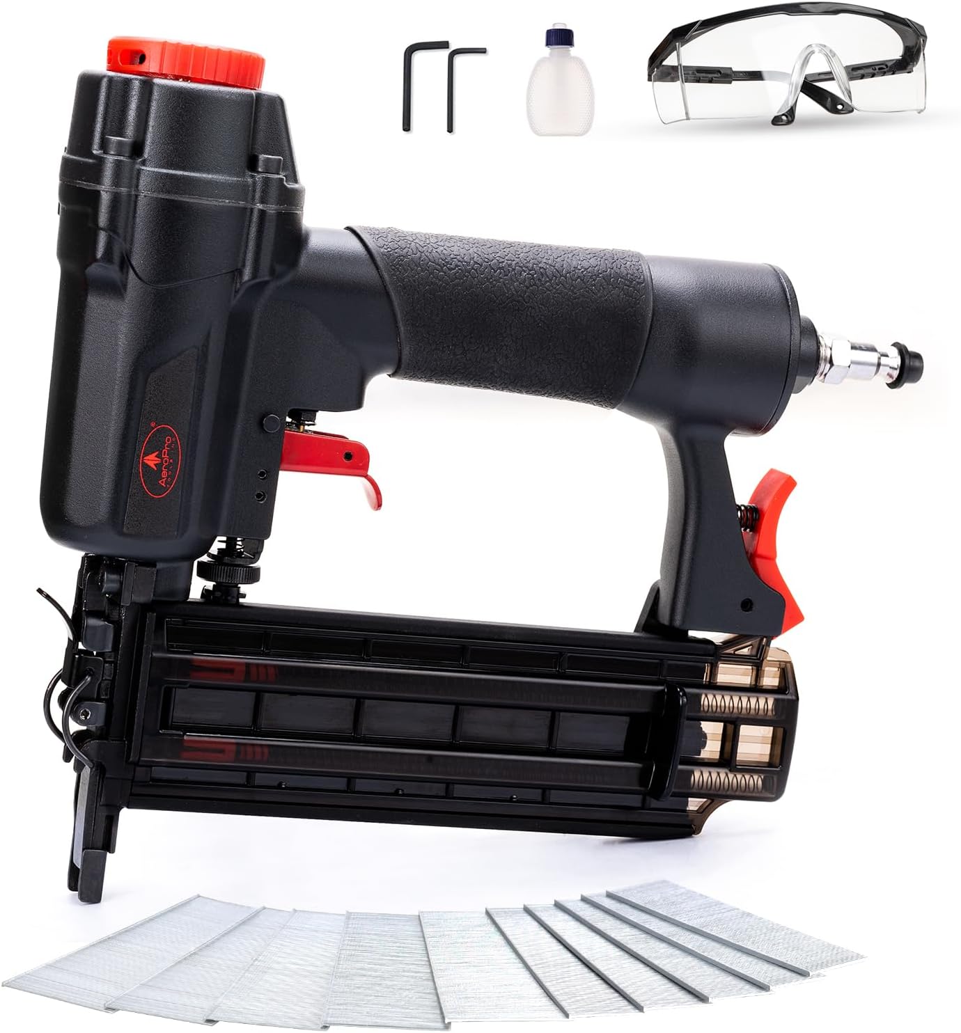 Pneumatic Brad Nailer for Upholstery and DIY Projects - 18 Gauge