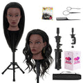 20 Inch Mannequin Head Human Hair for Braiding - Practice and Styling