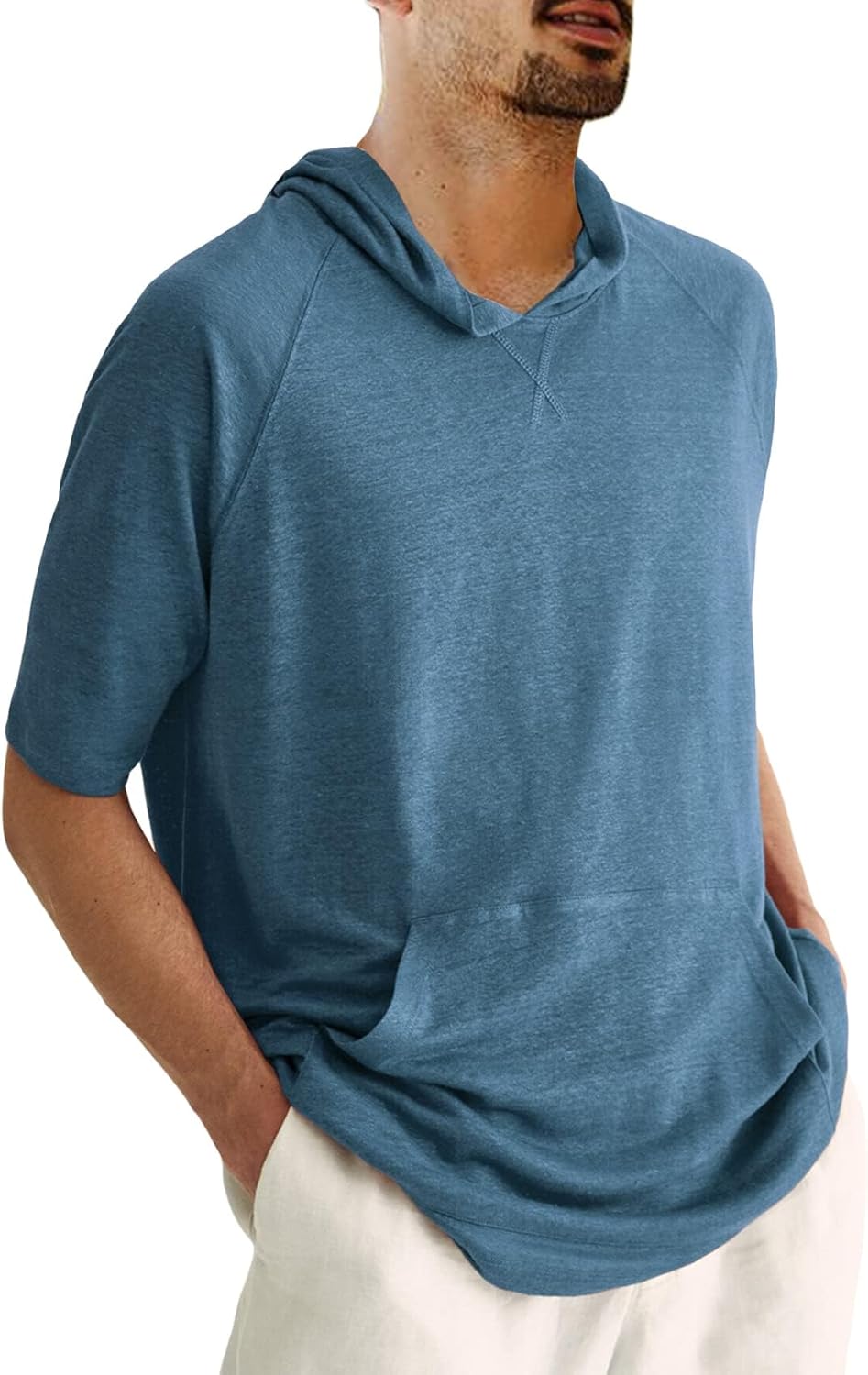 Yasiter Men's Lightweight Hooded T-Shirt: Cool & Versatile Style!
