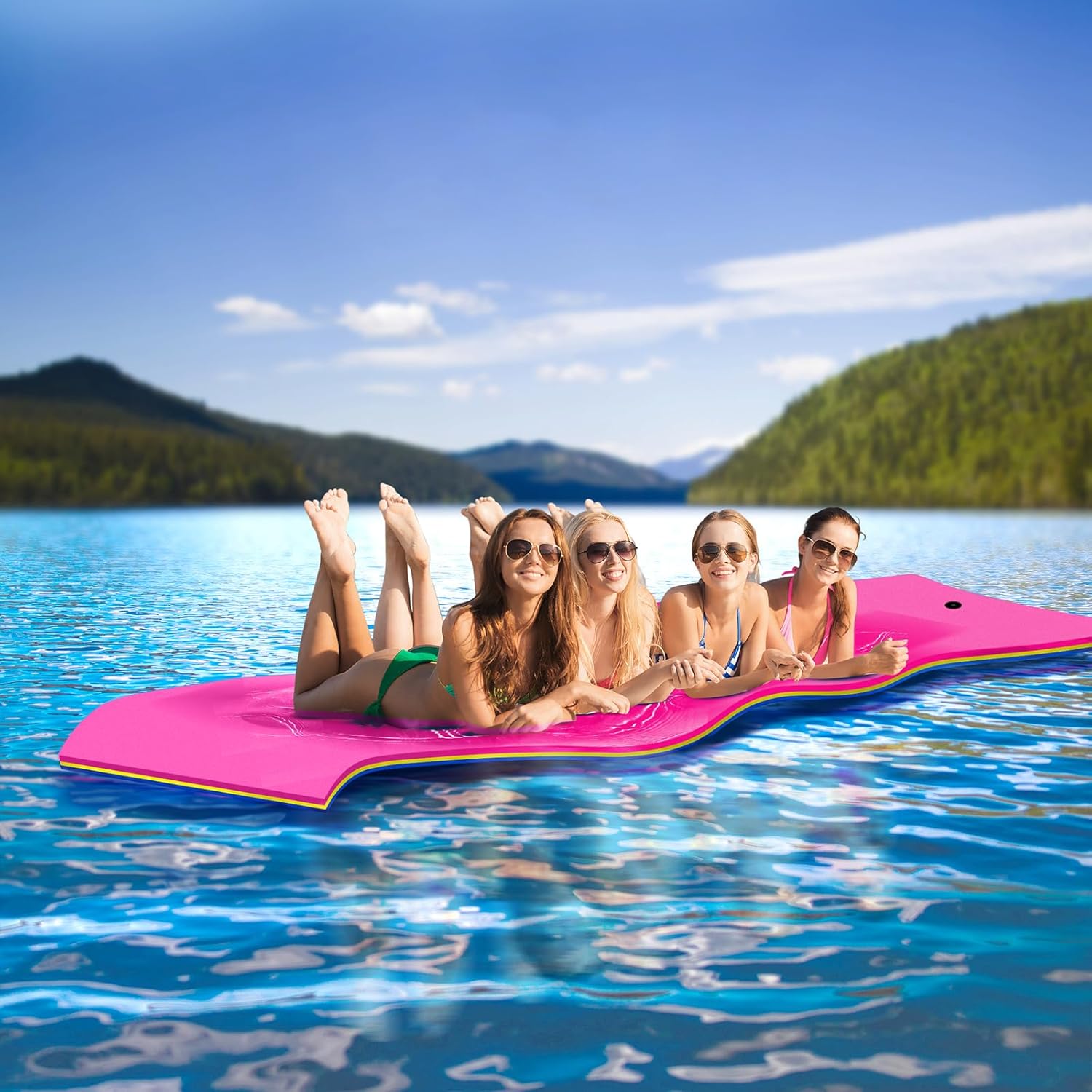 Lily Pad Floating Mat for Water Recreation - Durable and Fun