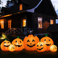 HBlife 8 FT Halloween Inflatable Pumpkin - Bright LED Animated Yard