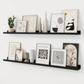 Picture Ledge Shelf 48 in Floating Shelves Set of 2 - Sleek Wall