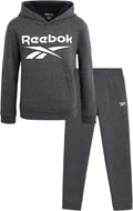 Reebok Boys Sweatpants Set - Fleece Pullover Hoodie & Joggers
