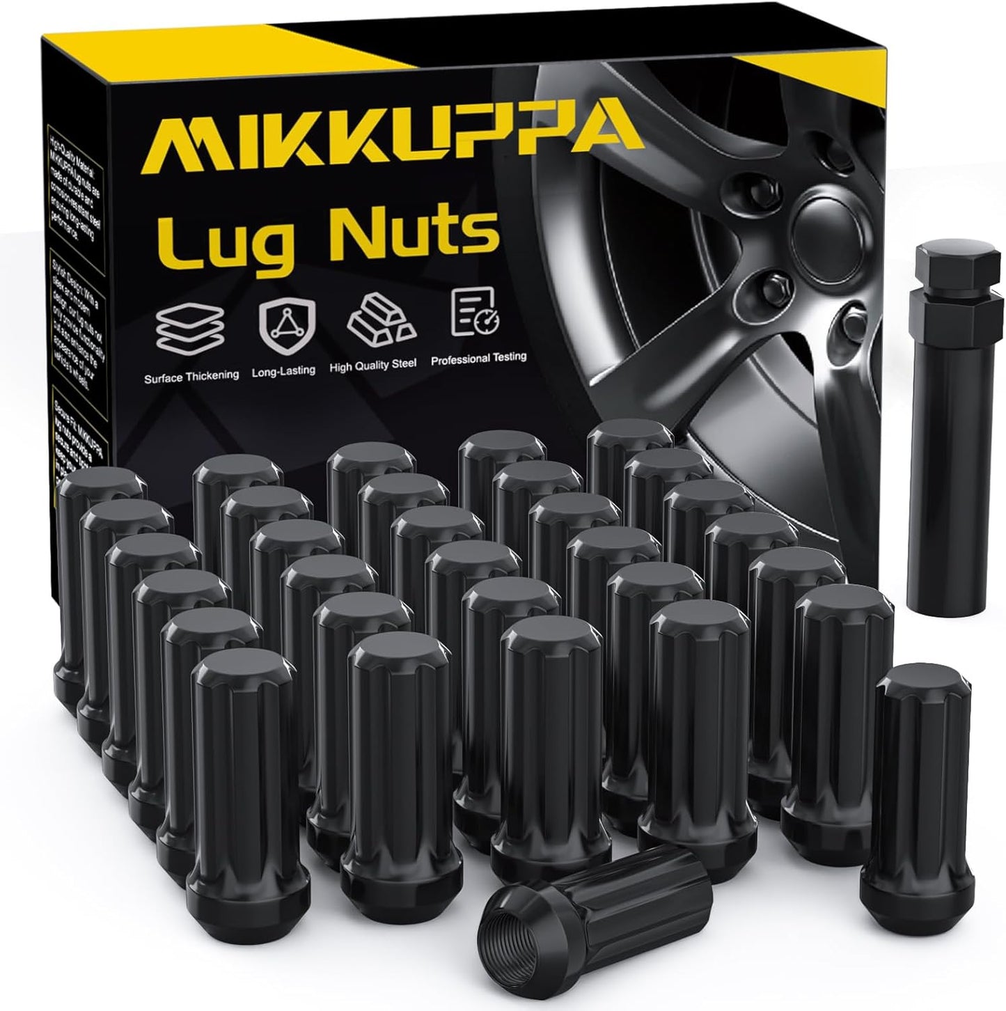 MIKKUPPA M14x2.0 Wheel Lug Nut Set for Ford F-250 F-350