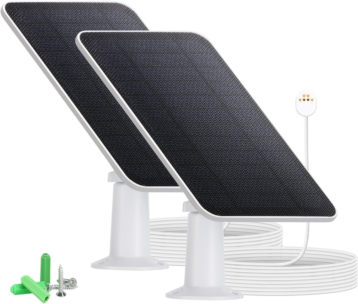 Solar Panel Charger for Google Nest Camera - 2 Pack with 13Ft Cable