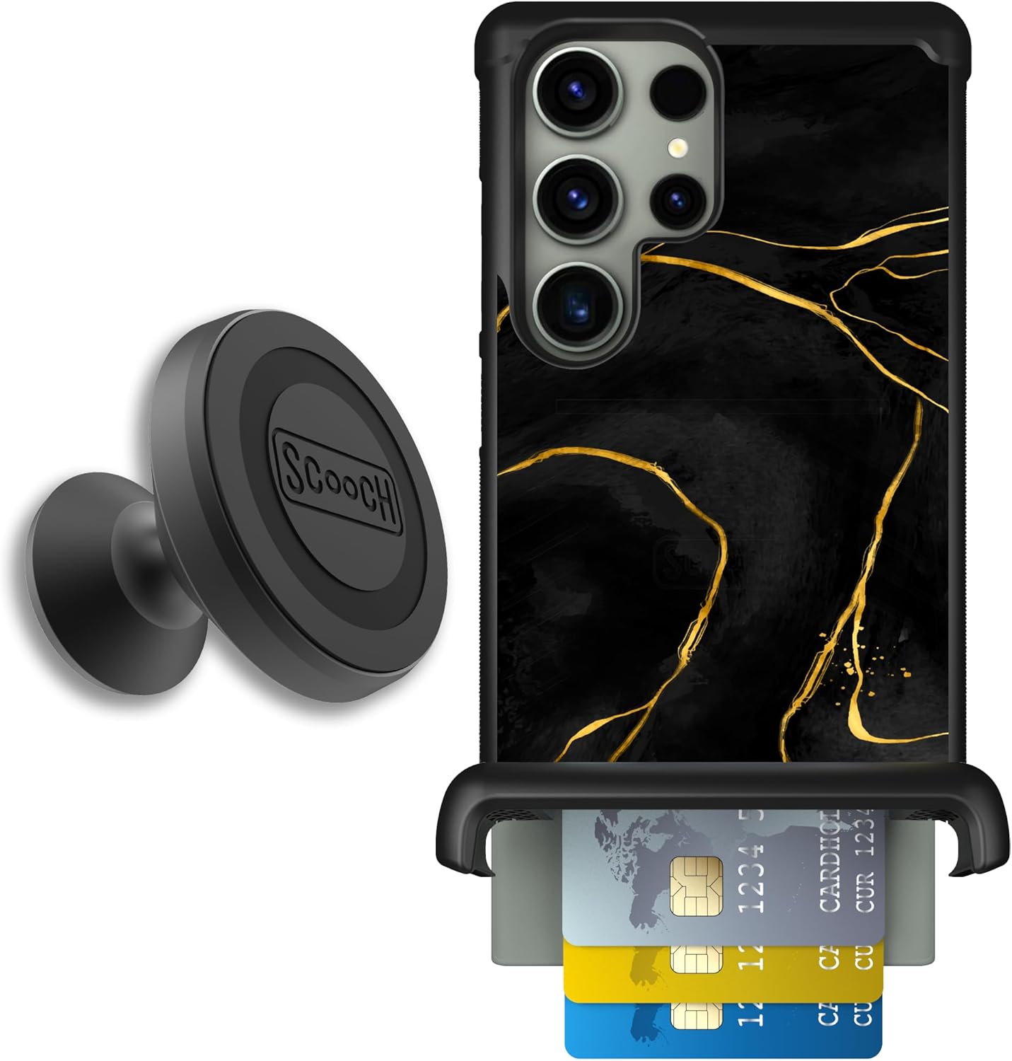 Scooch Galaxy S23 Ultra Case with Hidden Wallet and Protection