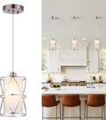 Modern Pendant Light with Frosted Glass for Kitchen Island