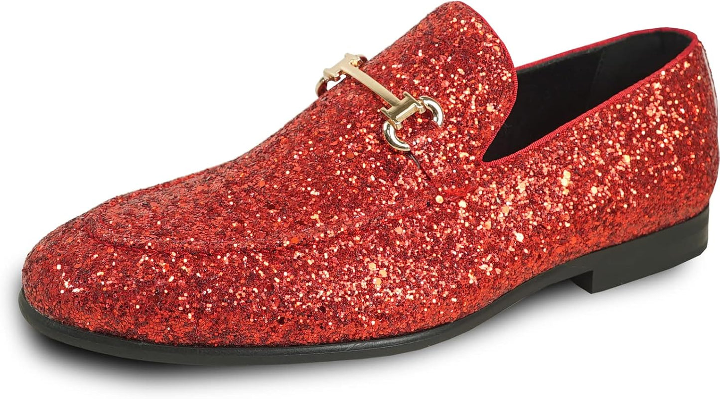 Brilliant Glitter Dress Loafers for Prom and Wedding Events