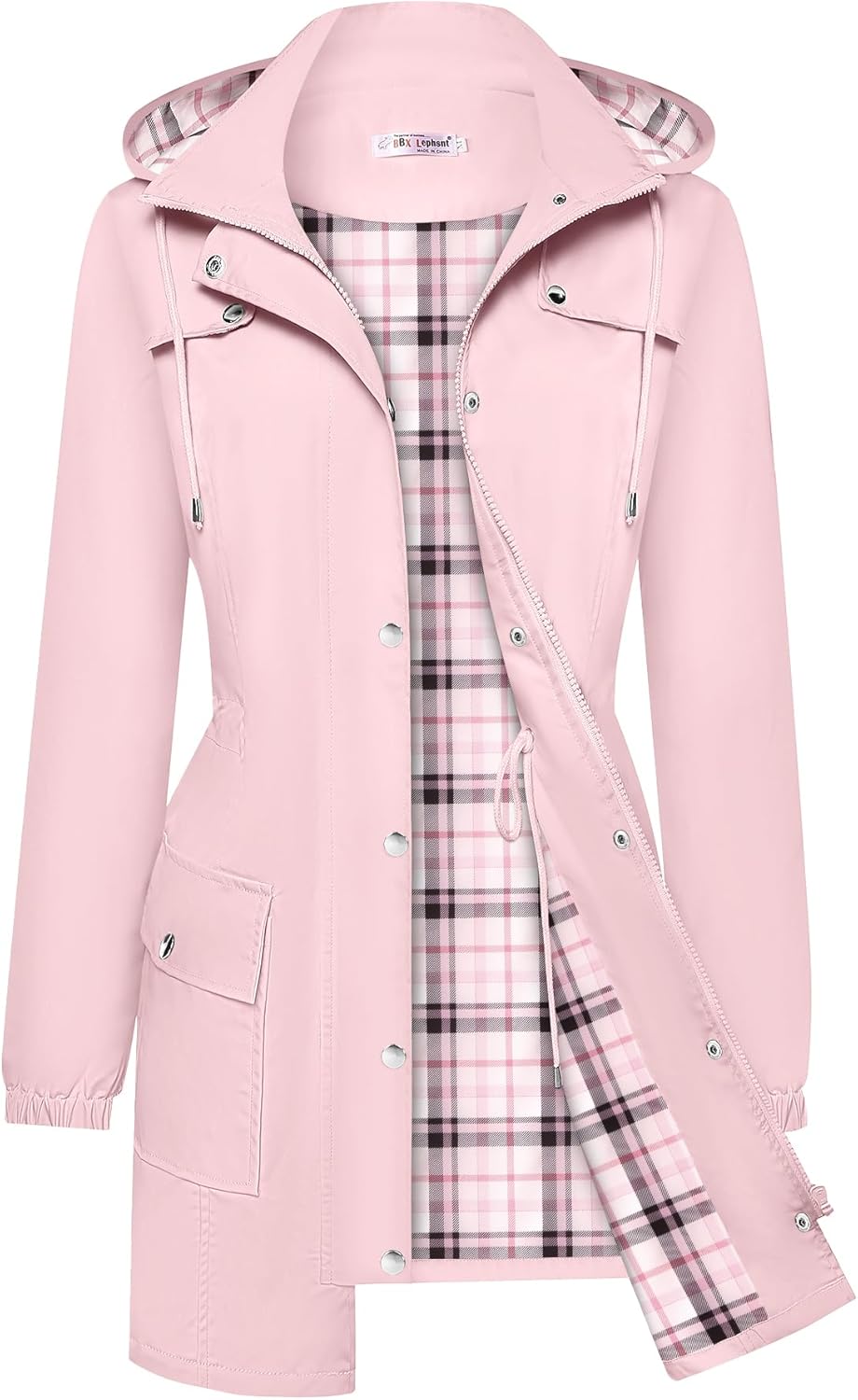 Lightweight Waterproof Rain Jacket for Women - Stylish Windbreaker