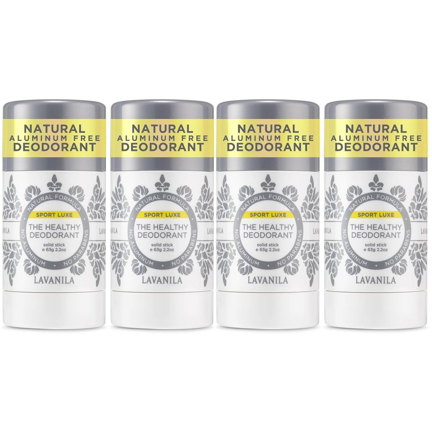 Lavanila Aluminum Free Sport Luxe Deodorant 4-pack for Freshness