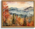 Framed Vintage Autumn Wall Art 16x24 - Rustic Farmhouse Canvas