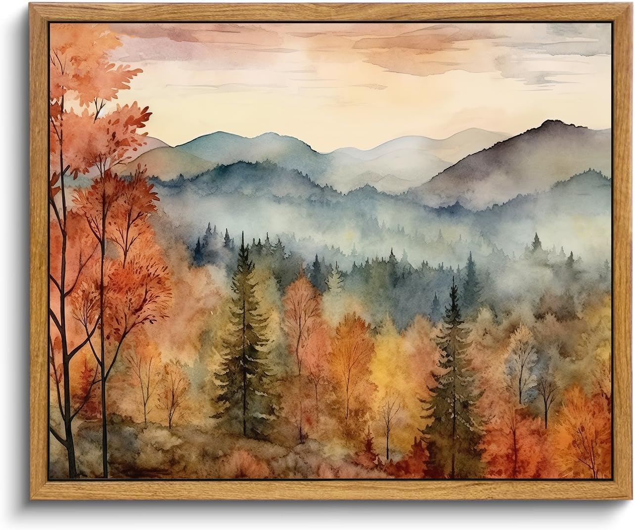 Framed Vintage Wall Art for Living Room and Bedroom Decor