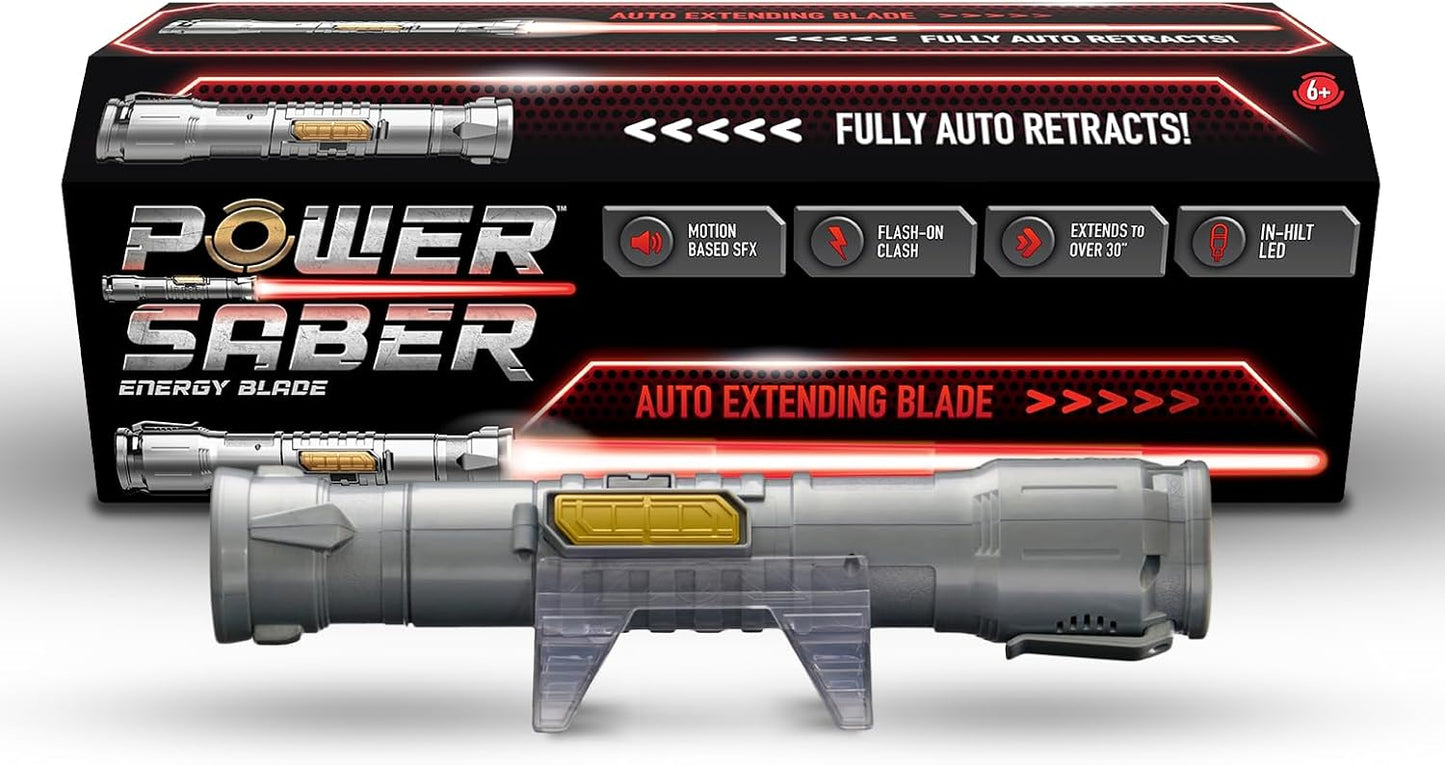 Power Saber Energy Blade Red - Automatic Extending Saber for Kids