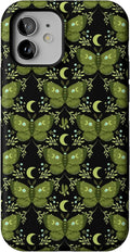 Casely iPhone 12 Mini Case Mystic Moths Green Twilight - Bold