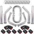 Universal 3ft Aluminum Intercooler U-Pipe Kit - Improved Airflow