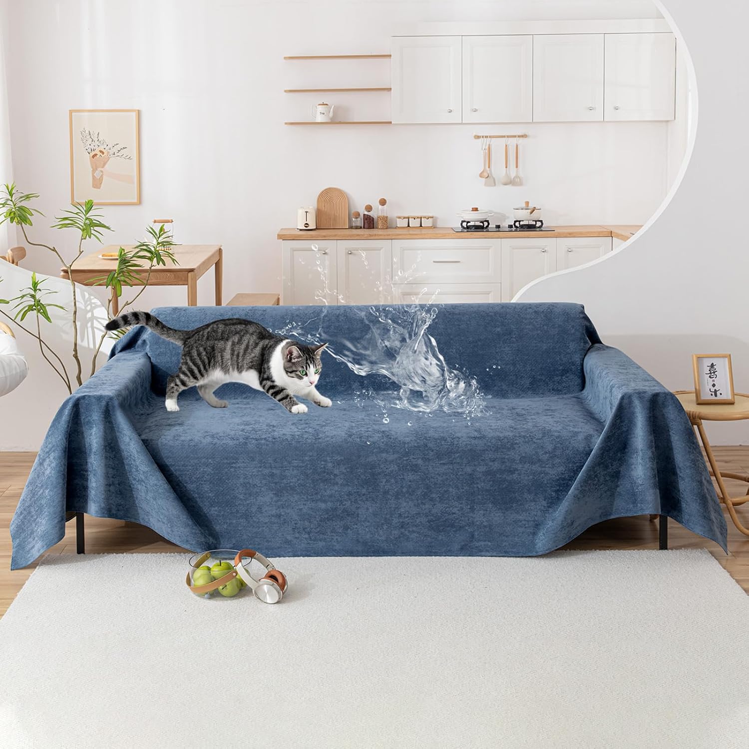 VClife Anti Cat Scratch Sofa Cover - Waterproof & Stylish Protector