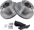 TRQ Rear Brake Pad & Rotor Kit Compatible with Dodge Ram - Reliable