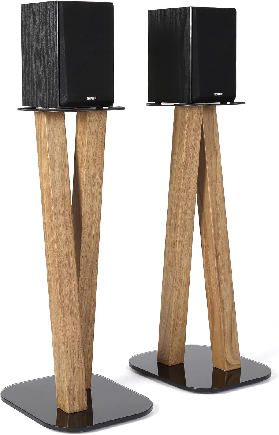 EXIMUS One Pair Fixed Height Universal Speaker Floor Stands