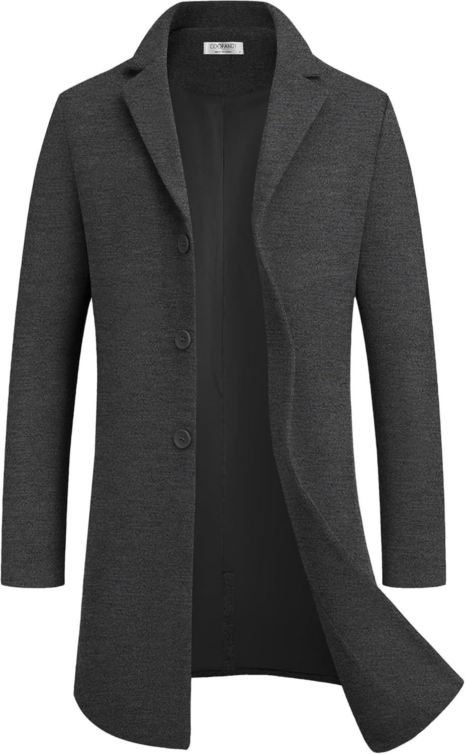 Stylish Mens Wool Blend Coat for Winter by COOFANDY