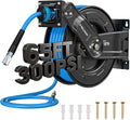 Retractable Air Hose Reel 65ft x 3/8in - Heavy Duty Auto Rewind