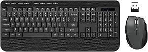Wireless Keyboard and Mouse Combo for Ergonomic Comfort