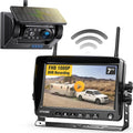 Magnetic Solar Wireless Backup Camera HD1080P with 7in Monitor - Quick
