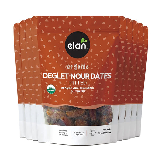 Elan Organic Pitted Dates - Naturally Sweet Dried Fruits Snack