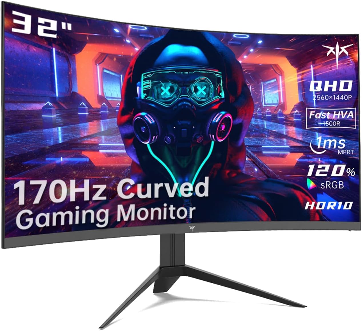 InfiniPower 32 Curved 2K Gaming Monitor - Immersive 170Hz Refresh