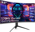 InfiniPower 32 in Curved Gaming Monitor 1440P 170Hz - Smooth