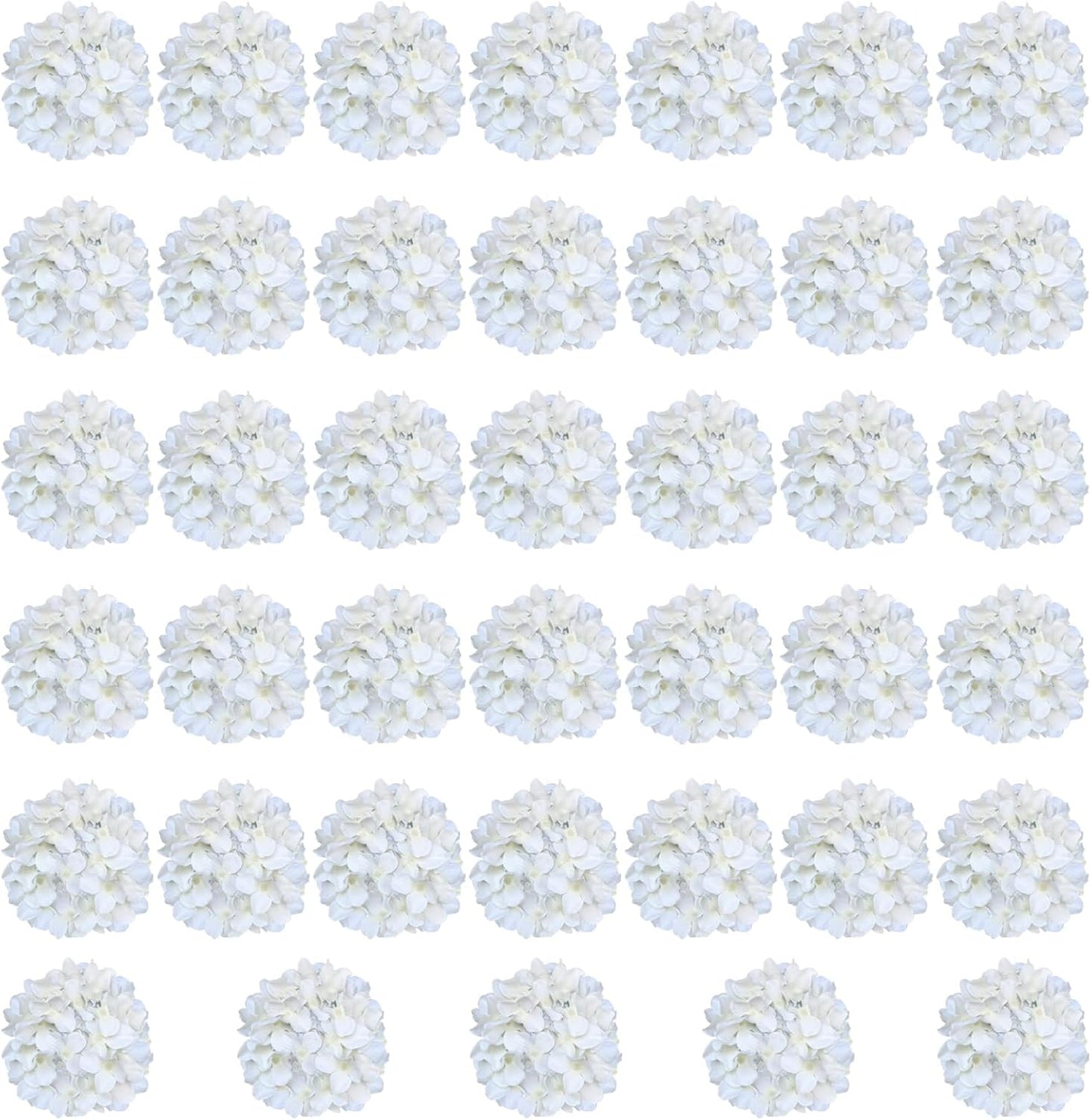 White Hydrangea Artificial Flowers Bulk for Wedding Decor