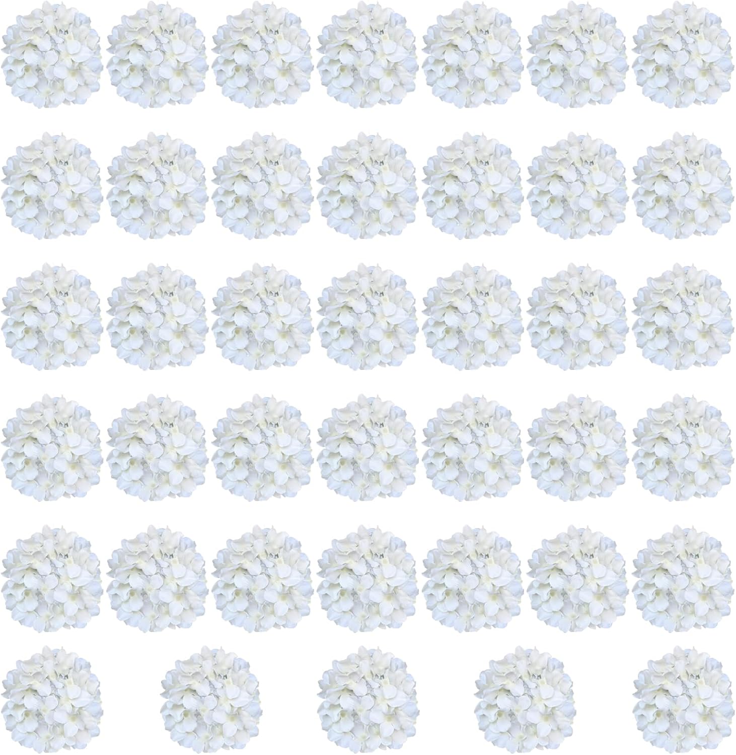White Hydrangea Artificial Flowers Bulk for Wedding Decor