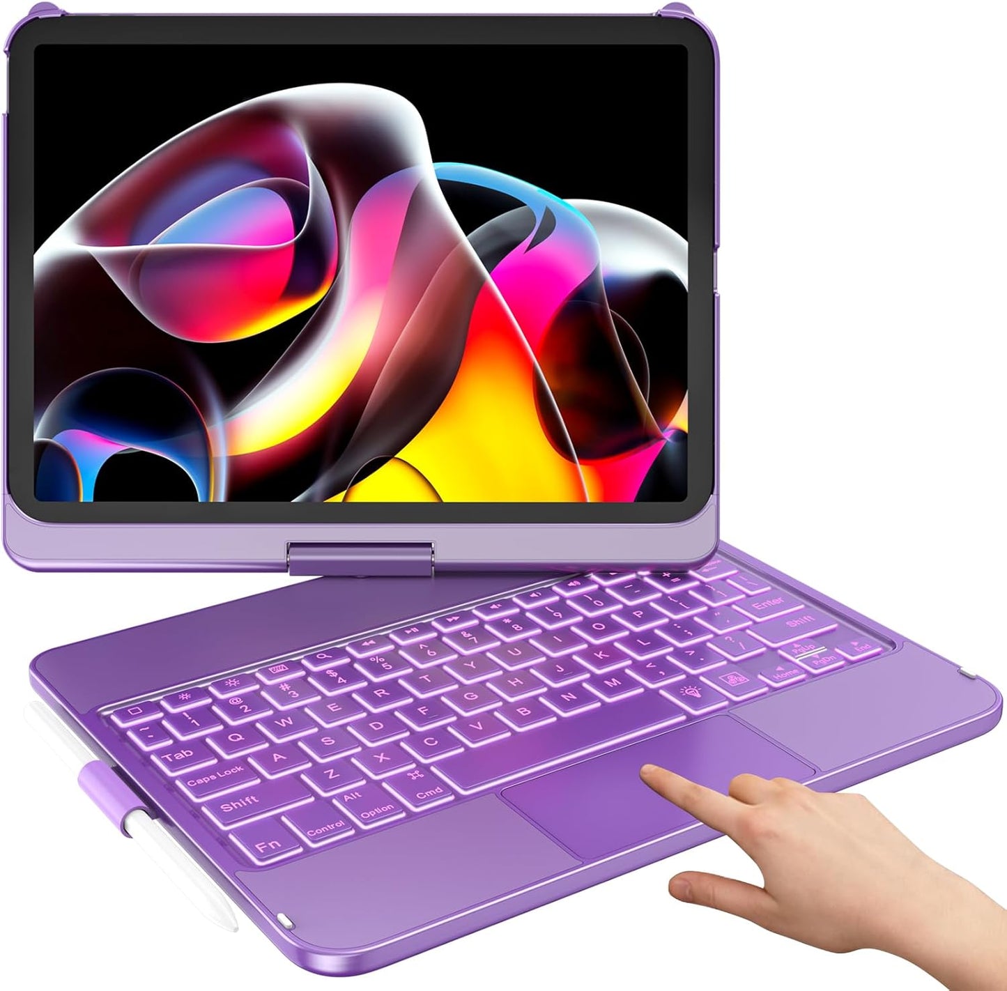 Keyboard Case for iPad 10th Generation with 360 Rotatable Design