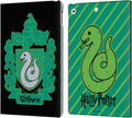 Harry Potter Slytherin Crest Deathly Hallows I Leather iPad 10.2 Case