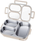 Stainless Steel Lunch Box 3 Compartment 25 oz - Leakproof Bento