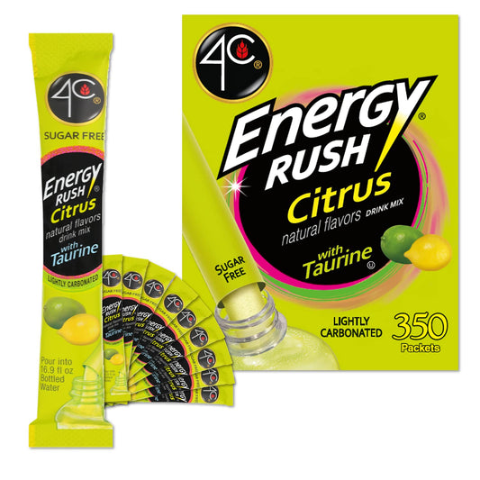 4C Powder Energy Rush Stix - Citrus Flavor 350 Count Pack