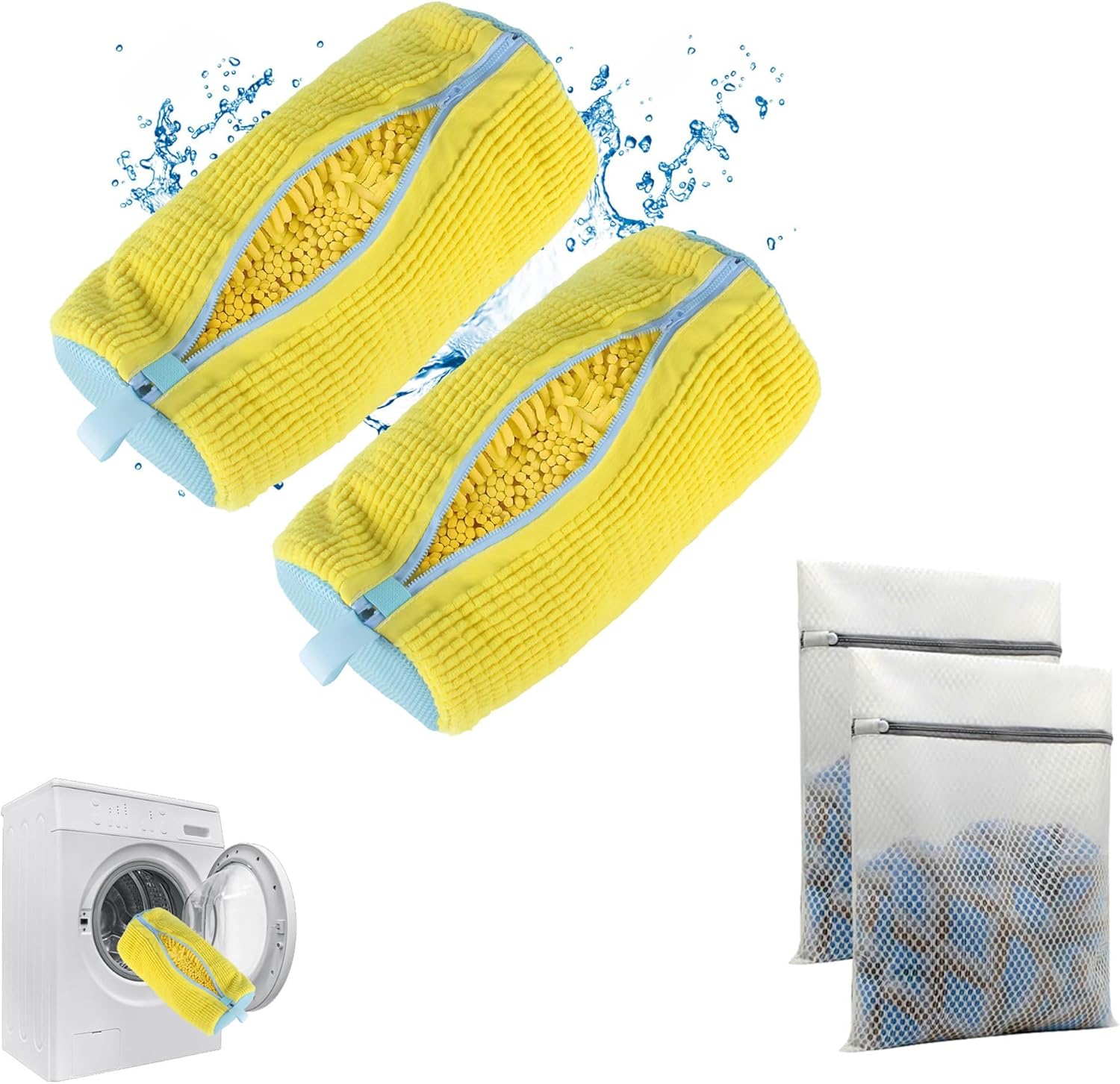 Eco-Friendly Shoe Laundry Bag Set: Time-Saving & 360Clean