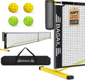 Portable Pickleball Net Set 22 ft Regulation & 11 ft Half Court - Easy