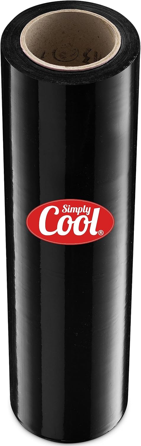 Simply Cool Black Stretch Wrap for Moving and Packing Supplies