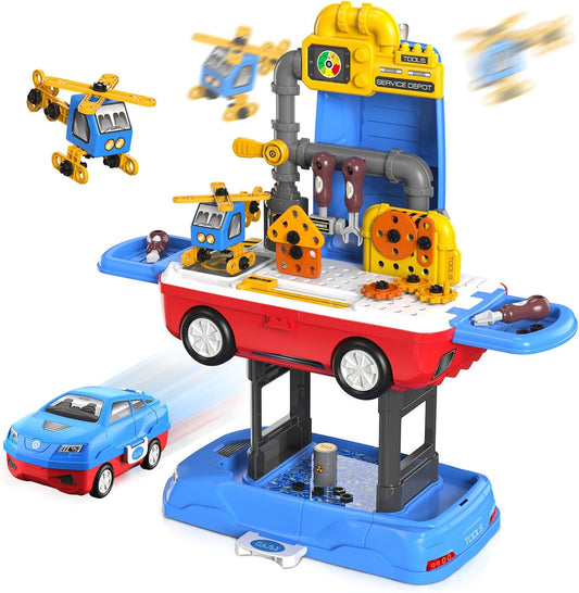 69-Piece Transformable Kids Tool Set - Pretend Play & Learn!