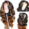 360 Lace Front Wig Human Hair 200% Density Body Wave - 26 in