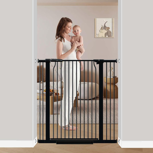 40.5 Inch Extra Tall Baby Gate for Stairs and Pets Safety