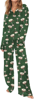 Satin Pajamas for Women Set Long Sleeve Button Down - XS-XXL