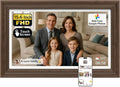 15.6ft Walnut NexFoto Touchscreen Digital Picture Frame - 64GB FHD