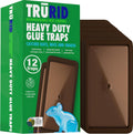 12-Pack Heavy-Duty Rat Traps - Powerful TRURID Snake Glue Trap